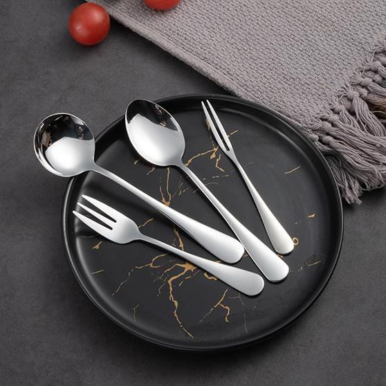 Stainless Steel Western Tableware Household Eating Spoon Hotel Thickened Steak Knife and Fork Western Dessert Coffee Spoon