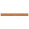 Raised Bed Light Brown 480 X 80 X 45 Cm Galvanized Steel