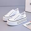 2025 New Women Lace Casual Shoes Fashion Hot Sale Platform Canvas Shoes Summer Breathable Versatile Women Flat Shoes Tenis Mujer