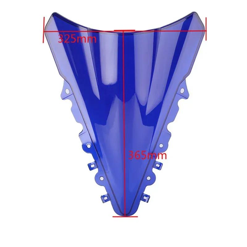 Motorcycle Wind Deflector For Yamaha YZF R15 V2 2013 2014 2015 2016 Screen Double Bubble Windshield Protector Windscreen YZFR15