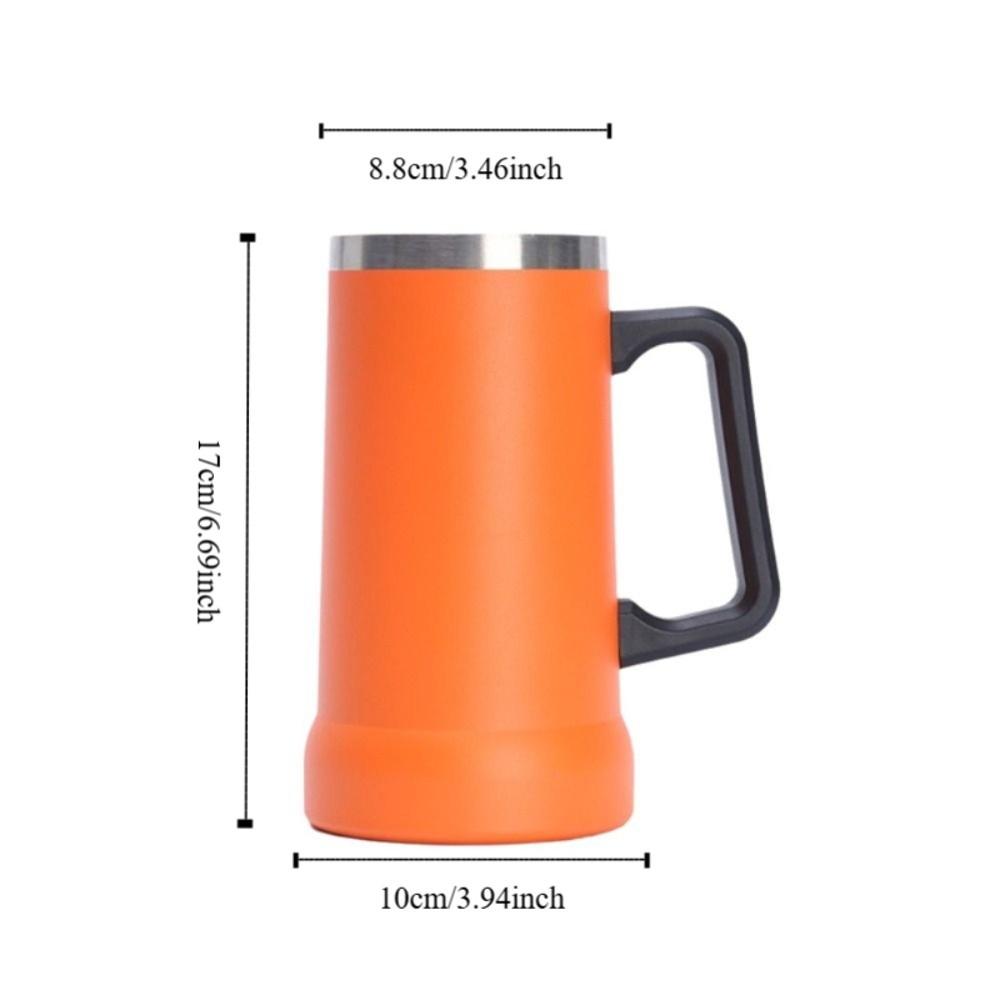 Big Capacity Coffee Tumbler Stainless Steel Insulated Beverage Cup Thermal Drink Mug Summer