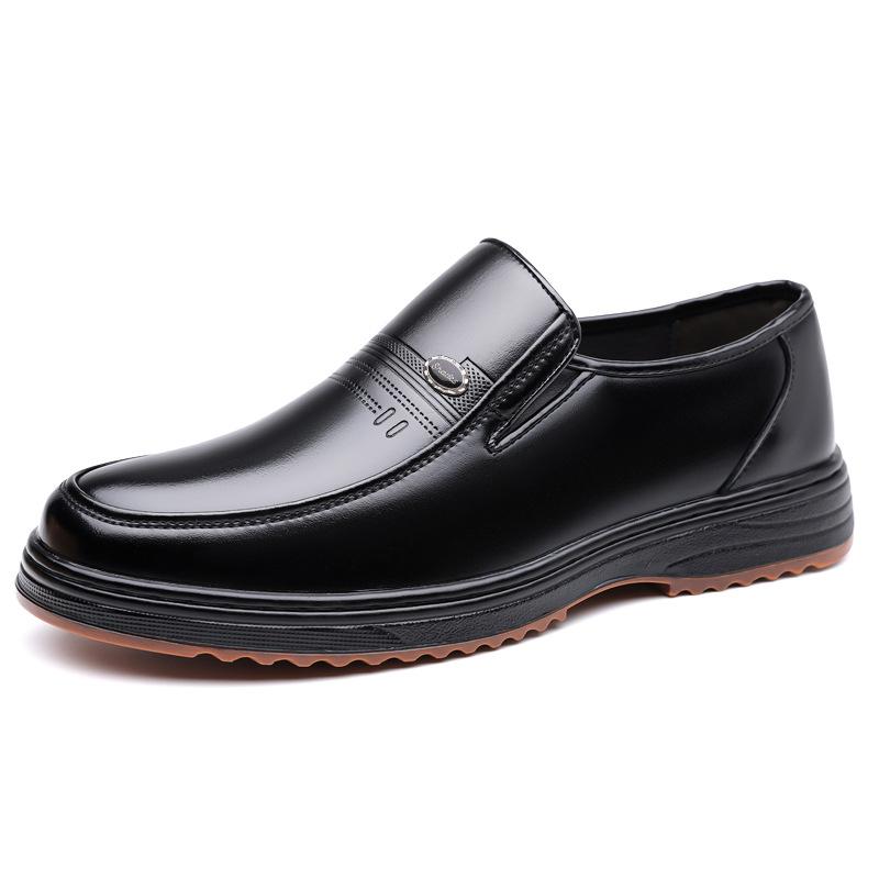Fashion British Solid Color Fashion Soft Leather Shoes for Men Spring Summer New Designer Loafers Male Hallow Breathable Dress Shoes Man