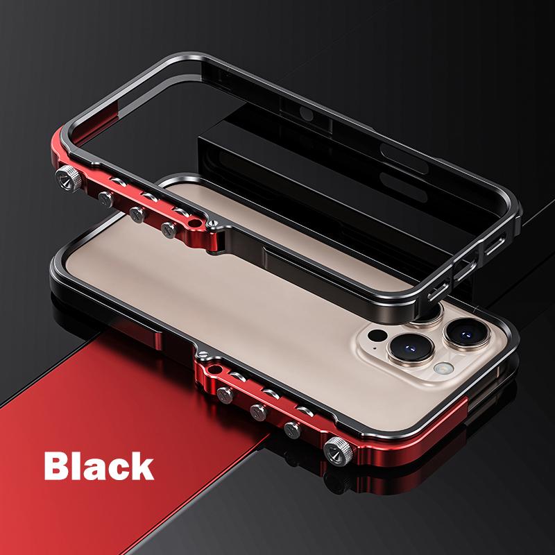 Luksus metallramme i aluminium for iPhone 15 16 Pro Max 16p støtfangerveske Legeringstilbehør Enkel demontering av mobiltelefonstøtfanger