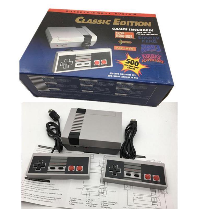 Mini Entertainment Console with 2 Controllers 8 Bit 500 Games Retro Video Game Player Toys for Kids Perfect Gifts