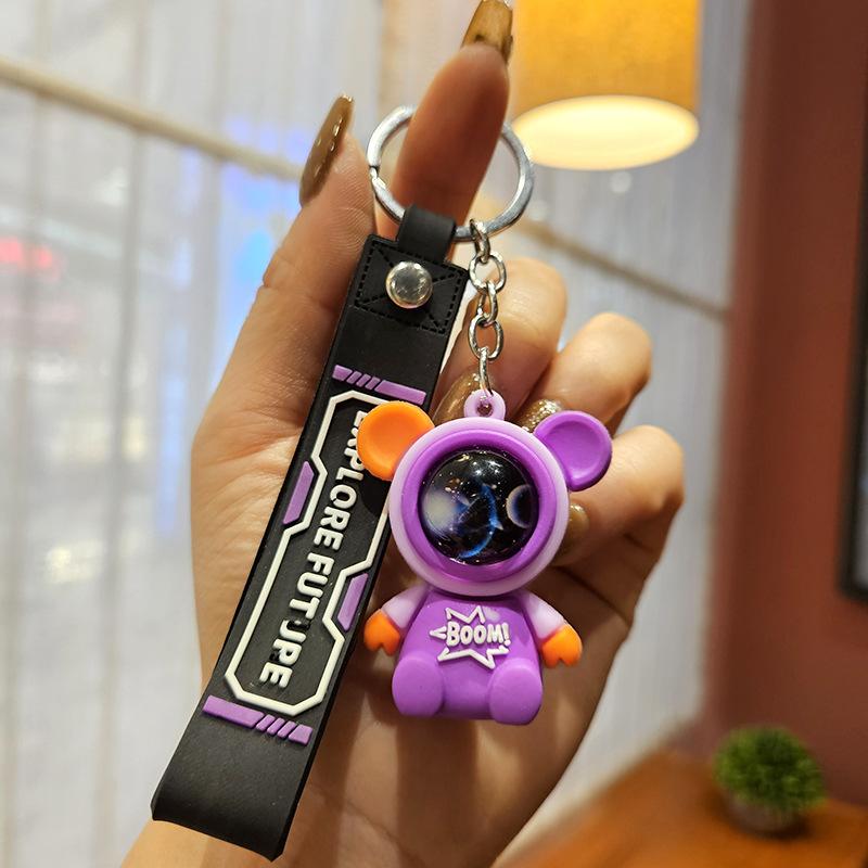 Reise zum Sternenhimmel Hase Astronaut Schlüsselanhänger Kreativer Auto-Schlüsselanhänger Anhänger Paar Geschenk Puppe Taschenanhänger