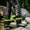 Men Rain Boots Fashion Knee Length Rain Boots Outdoor Waterproof Fishing Rubber Galoshes Long-Tube Rain Boot Botas Lluvia Hombre