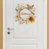 Fun-f154 English Slogan Bathroom Sunflower Butterfly Bedroom Door Wall Sticker Self-adhesive