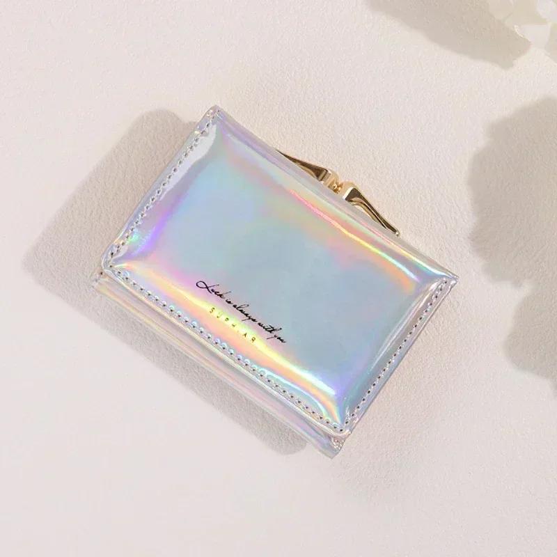 New Women Wallets Female PU Leather Purses Short Hasp Purse Small Money Bag Coin Purse Card Holder Clutch