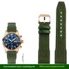 For IWC Pilot Nylon Genuine Leather watch band for IWC Mark 18 Balack Aces Portuguese original style woven canvas strap Bracelet