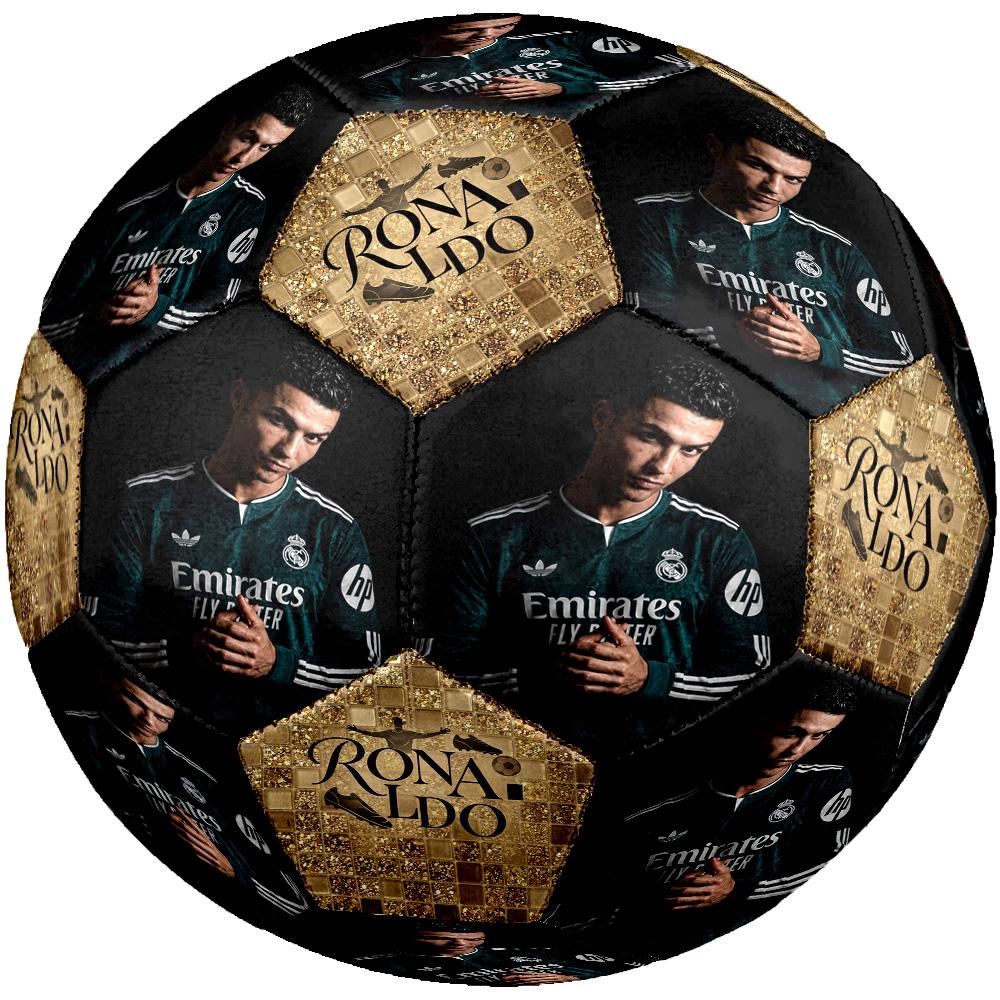 Ronaldo's Jersey Size 5 Football Machine-Stitched Indoor/Outdoor Training and Matches Perfect Commemorative Gift for Soccer Lovers