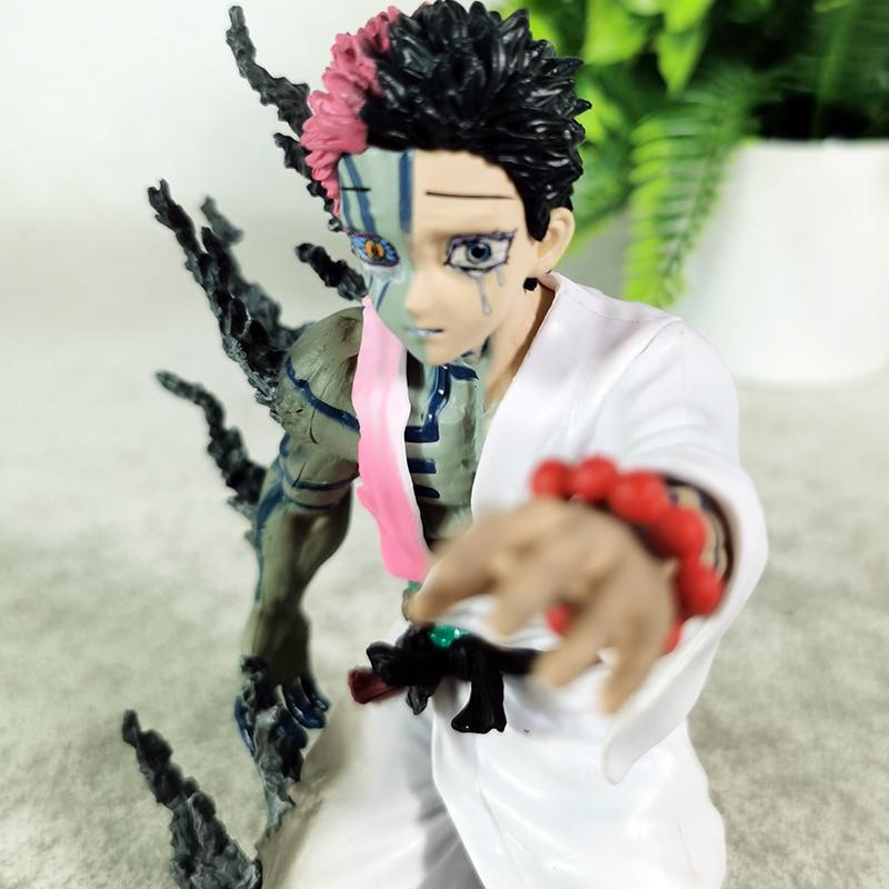 13cm Demon Slayer Figure Akaza Anime Action Figure Pvc Figurine Collectible Model Children Toys Halloween Gifts Doll Ornaments