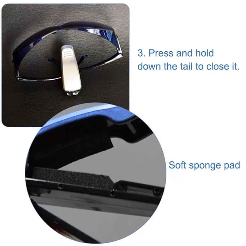 ear1 ABS Car Sun Glasses Clip Card Ticket Holder Fastener for Volkswagen VW Rline GTI Polo Golf Jetta Beetle Tiguan Touran Passat