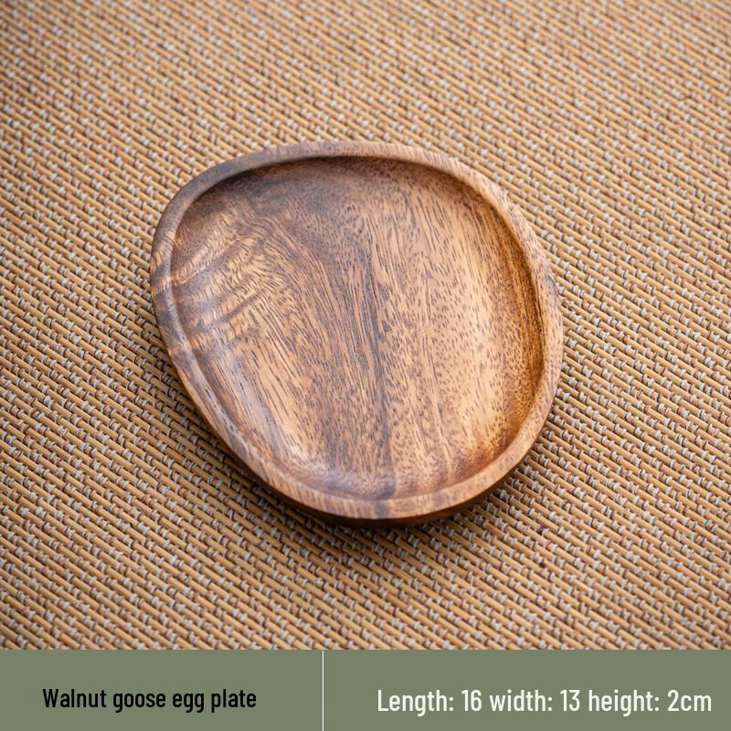 Walnut Wood Minimalist Tea & Snack Serving Tray