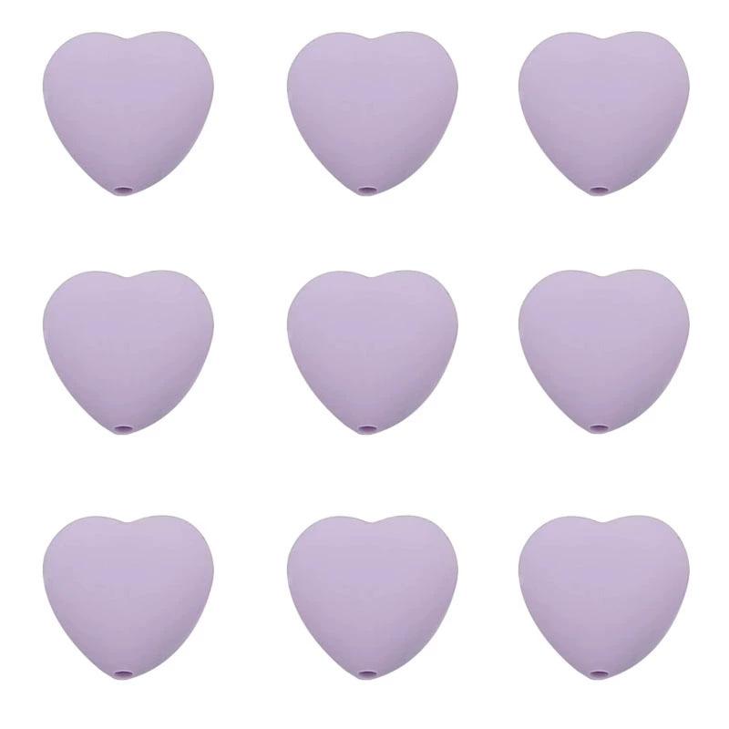 Stricknadelspitzen aus Silikon in Herzform, Rutschfestes Zubehör, DIY Handgefertigte Perlenwerkzeuge