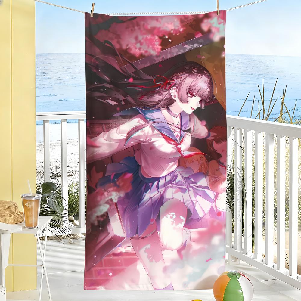 Game Wuthering Waves Chisa Towel Soft Pool Gift For Travel Gym Shower Camping Quick Dry Sports Large Beach Towels