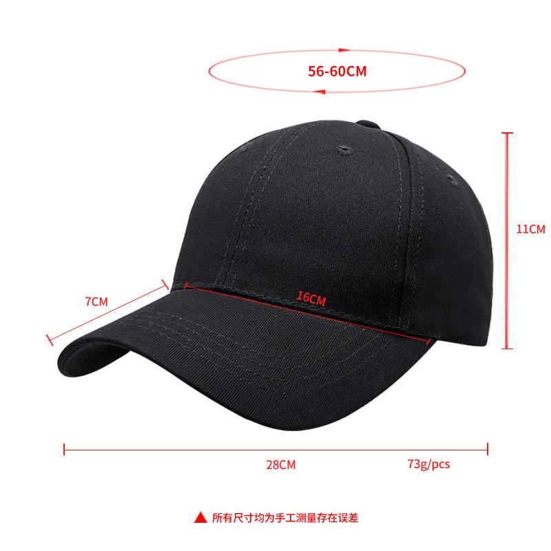 Pure Cotton Hard Top Baseball Cap Solid Color Light Board Cap Women's Outdoor Face Small Sunscreen Sun Hat Men