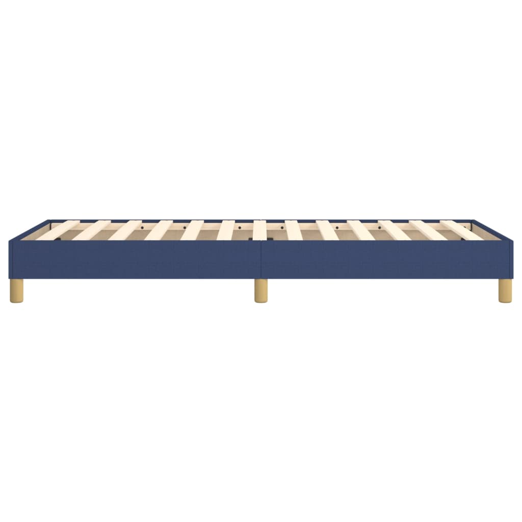 Box Spring Bed Frame Blue 90 x 200 cm Fabric
