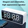 High Quality Office & Household Wireless Bluetooth Speaker with Mini Card Mirror Alarm Clock Audio Stall Receiving Voice Prompt