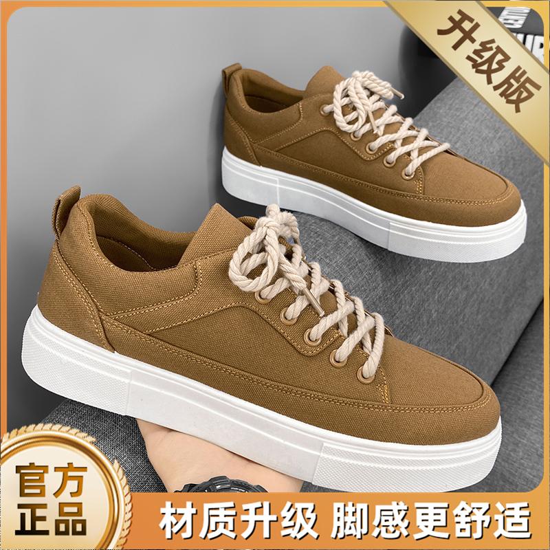 Canvas new summer breathable niche design casual board shoes student sports black trendy shoes