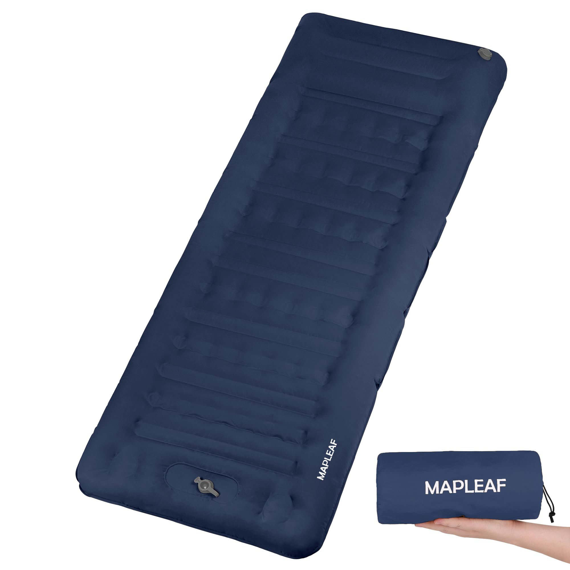 

Надувной матрас Mapleaf с ножным дюймом с для сна под вишневым цветом при катастрофе Легкая в ремонте лента для горного для для Сумка для хранения в комплекте синий