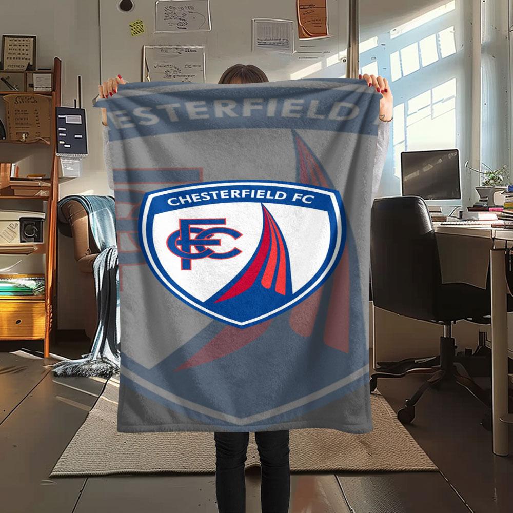 1PC Chesterfield F.C Patterned Flannel Blanket Suitable For All Seasons for Home Decor Warmth and Comfort Gifts Holiday Present