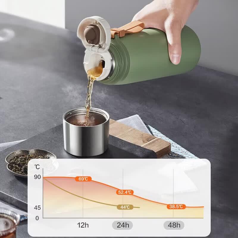 SUPOR 316L Stainless Steel Tea Infuser Vacuum Flask for Men