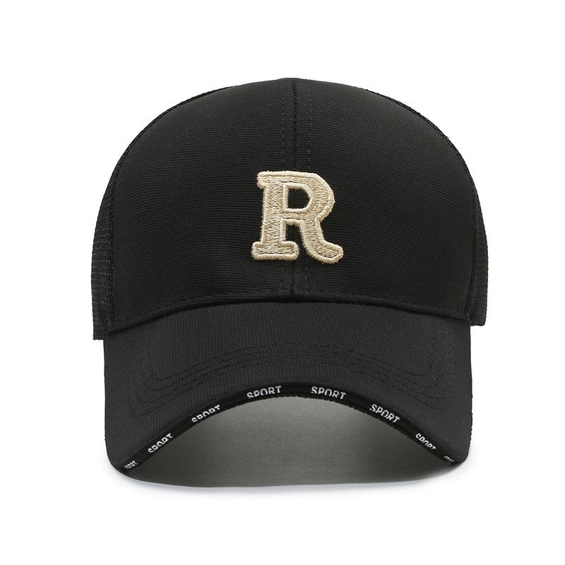 Hat New Summer Men and Women Korean Version of the Outdoor Embroidery Baseball Cap Staircase Cloth Hundred with Letters Duck Tongue Hat Sun Hat