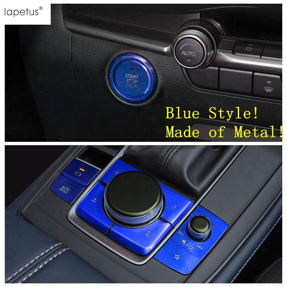 Car Engine Start Stop Multimedia Knob Button Panel Sequ Cover Trim Accessories For Mazda 3  - 2025 / CX-30  - 2025