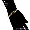 S00113589 Xuping 14K Goldfarbe Premium-Textur Hip Hop Cuban Chain Umweltfreundliches Kupfer Schwere Kette Schmuckset
