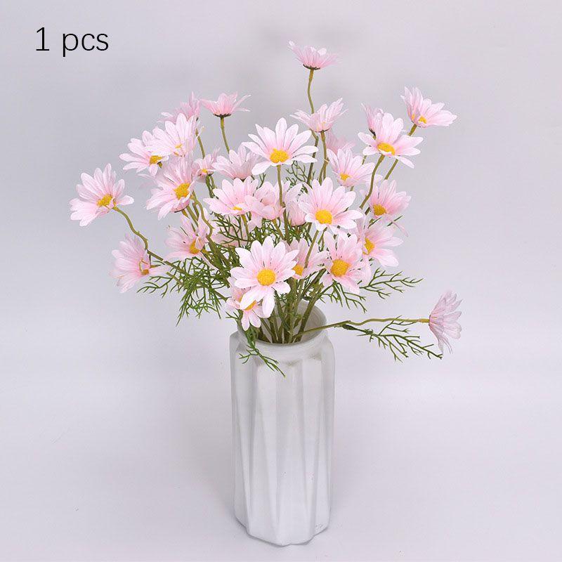 Gorgeous Artificial Silk Daisy Flowers Bunch Of 5 Heads Ideal For Home And Event Decor