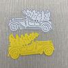 1pc Truck Carriage Christmas Tree Die Metal Cutting Dies Stencil for DIY Scrapbooking Album Embossing Paper Card Decorative Template