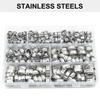 130Piece Single Ear Stepless Hose Clamps Set for Automotive Pluming Pipe Sealing Pipe Joints