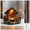 2D Flat Ornaments, Christmas Scene Decorations, Nativity Scenes for Homes, Offices and Bookstores - Multifunctional Holiday Table Decorations,