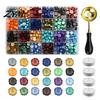 Vintage Letter Sealing Wax Seal Kit, with Beads Melting Spoon And Candles Set, Stamp for DIY Crafting Wedding Invitations Gift Craft Lovers