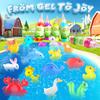 Magic Water Elf Toy Kit,Aqua Fairy Water Gel Kit with 20 Magic Gels, 12 Sea forest Creature Molds,Art & Crafts DIY STEM for Kids