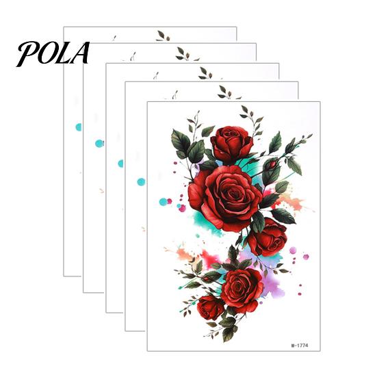 5 Sheets Tattoo Stickers, Skin-Friendly Temporary Tattoos for Adults And Kids, Easy To Apply Hypoallergenic Non-Irritating Body Art for Events And