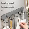 Wutuo No-Drill Strong Adhesive 6-Hook Rack