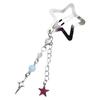 Stylish Star Shaped Hairpin Metal Snap Hair Clip Tassels Heart Beaded Barrette Styling Accessory for Women Girls