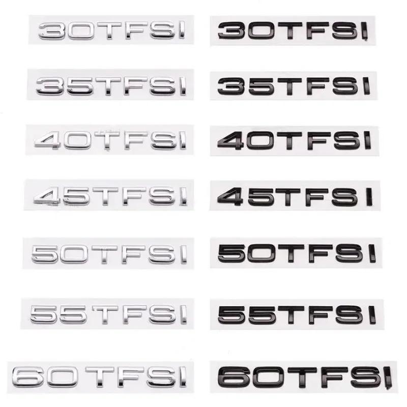 Car Styling 35 40 45 50 55  TFSI  Logo Emblem, Rear Trunk Badge Sticker Decal For A A4 A5 A6 A7 A8 Q3 Q5 Q6 Q7 Q8 Accessories