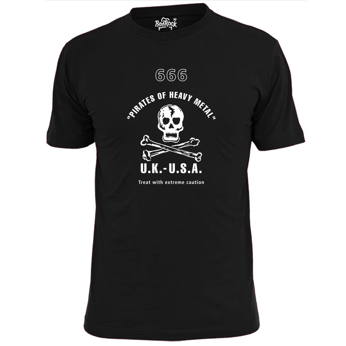 

Mens 666 Pirates Of Heavy Metal T shirt Metallica Megadeth Maiden XL
