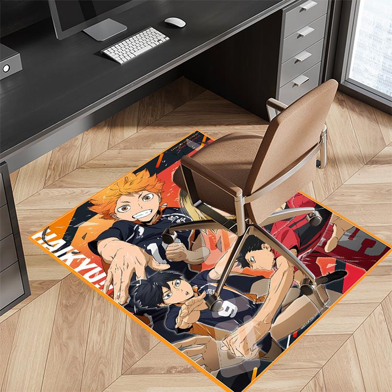Haikyu Printed Absorbent Washable Carpet, Non-Slip Bathroom Mats, Kitchen Rugs, Yoga Mat,Living Room Entrance, Camping Picnic Rugs