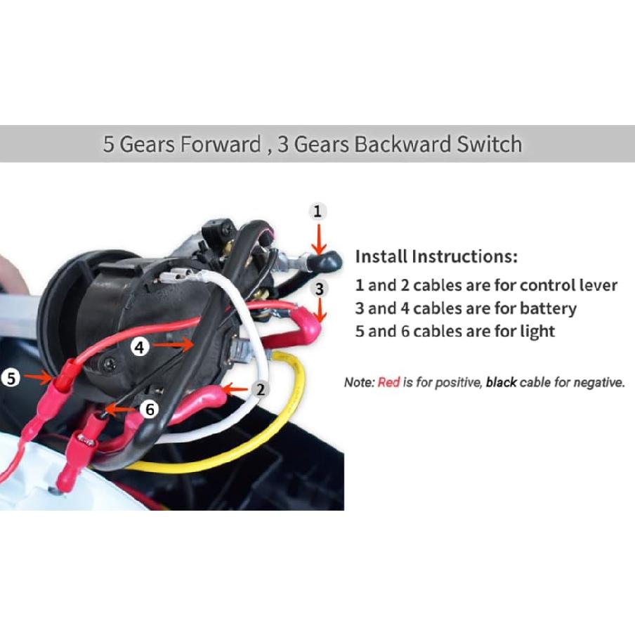 trolling motor switch, Electric Propeller Speed Regulator Switch Outboard Controller Fit for ET54L 44L 34L