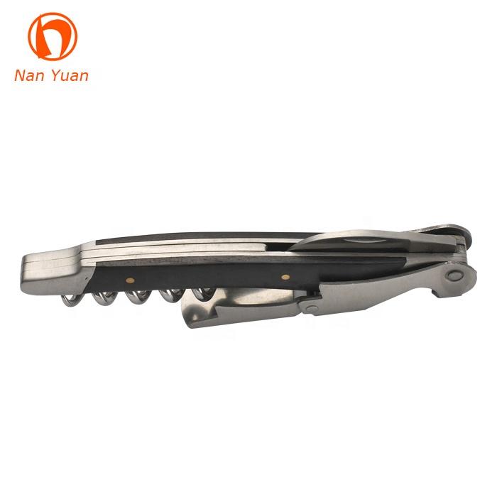 Professional Eco-Friendly Stainless Steel & Wood Handle Multi-Function Wine Corkscrew and Wine Openers