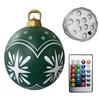 60cm Christmas Tree Hanging Ornament PVC Glow Outdoor Toy Ball Home Garden Christmas Inflatable Ball New Year Party Decoration