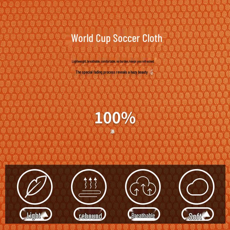 World Cup Functional Moisture-Wicking Summer Sportswear Mesh Fabric