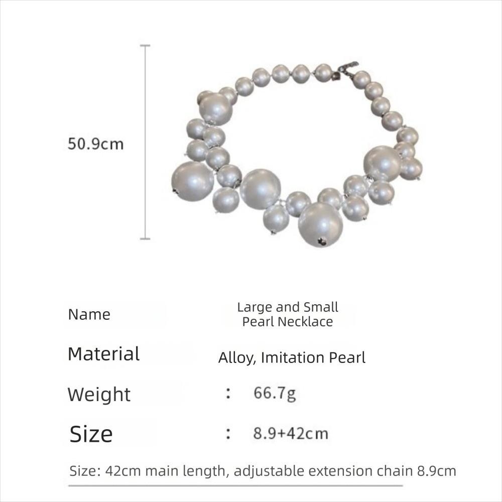 New Imitation Pearl Pearl Elegant Adjustable Neckchain Light Luxury Retro Collarbone Chain For Bridal