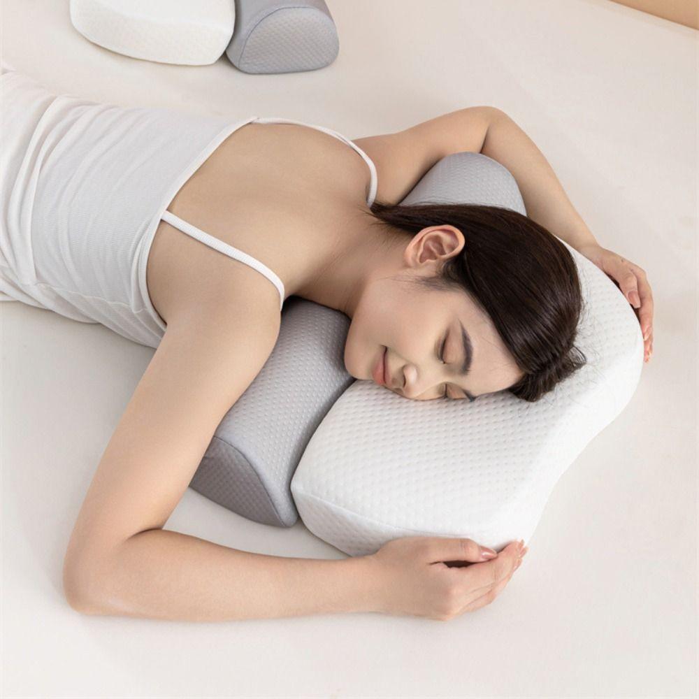 Slow Rebound Cervical Neck Pillow Ergonomic Neck Bolster Pillow Neck Support Pillow  Bed Pillow