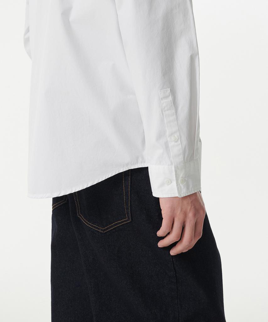 MUSINSA STANDARD Relaxed Washed Poplin Shirt [White]