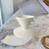 Bone China Coffee Cup Conical Coffee Mug Exquisite Demitasse Cup  Cafe