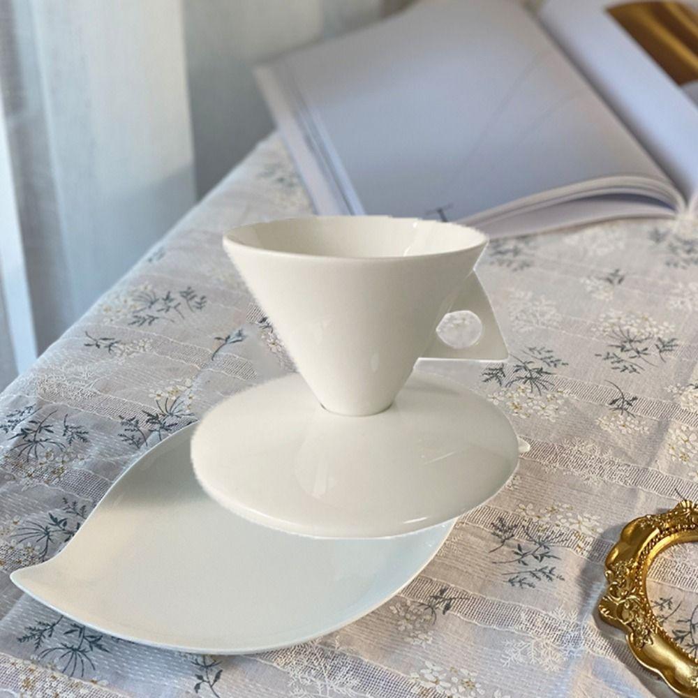 Bone China Coffee Cup Conical Coffee Mug Exquisite Demitasse Cup  Cafe
